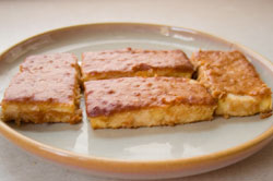Baked Tofu With Tahini Sauce