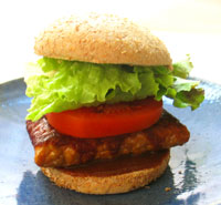 Barbecue Tempeh Sandwich