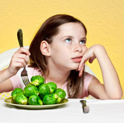 Kid Eating Vegetables