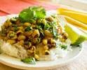 Curried Black Eyed Peas