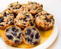 Blueberry Lemon Oatmeal Muffins
