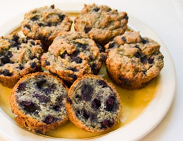 Blueberry Lemon Oatmeal Muffins