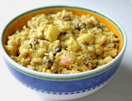 Brown Rice Red Lentil Salad