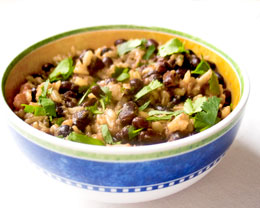 Brazilian Brown Rice and Black Beans