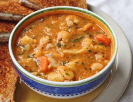 Cauliflower Cannellini Bean Soup