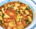 Chickpea Basil Vegetable Soup
