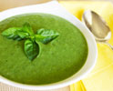 Chilled Cucumber Basil Avocado Soup