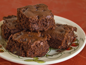 Quinoa Chocolate Chip Brownies