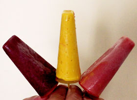 Coconut Fruit Popsicles