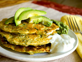 Gluten-Free Cornmeal Zucchini Fritters