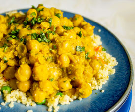 Easy Curried Chick Peas