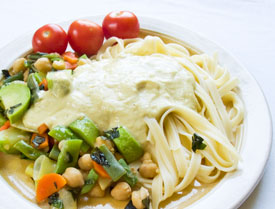 Vegan Fettucine Alfredo