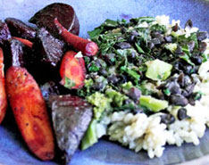 Greens and Black Beans