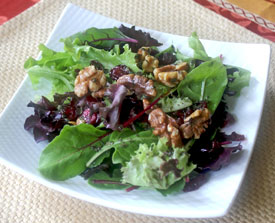 Greens Cranberry Walnut Salad