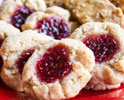 Hazelnut Jam Thumbprint Cookies