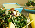Kale-Slaw with Curried Almond Dressing
