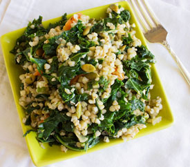 Kasha with Kale