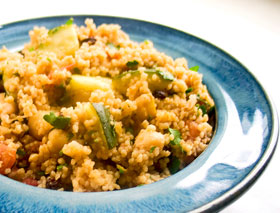 Moroccan Couscous and Chickpeas