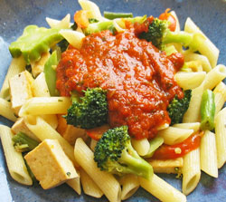 Pasta, Tofu and Veggies