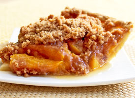 Peach Crumb Pie