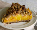 Peach Crumble Tart, GF, SF, FF