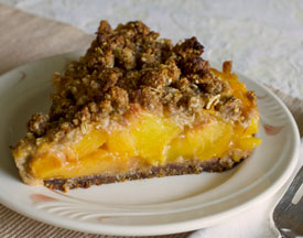Peach Crumble Tart GF SF