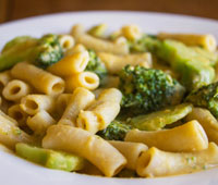 Penne Broccoli Chickpea Sauce