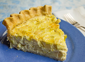 Potato Leek Quiche
