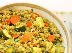 Quinoa Carrot Zucchini Casserole