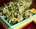Green Brown Quinoa Lentil Salad