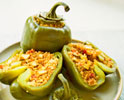 Quinoa Tofu Stuffed Peppers