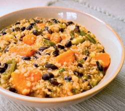 Quinoa Sweet Potato Black Bean Stew