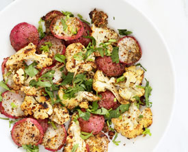 Roasted Cauliflower and Radish