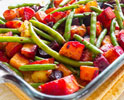 Roasted Roots and Green Beans
