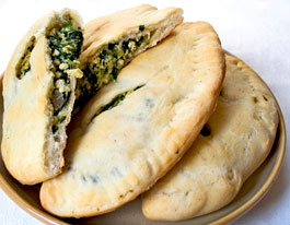 Spinach Tofu Calzones