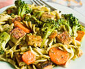 Tofu Pasta and Veggies