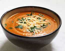 Cream of Tomato and Chickpea Soup