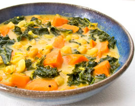 Veggies in Coconut Curry Sauce