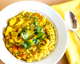 Yellow Lentil Squash Stew