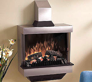 Surface mounted wall model fireplace by Dimplex