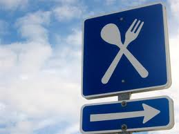 Road Food Sign