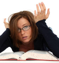 Frustrated College Girl