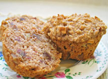 Oatmeal Date Nut Muffins