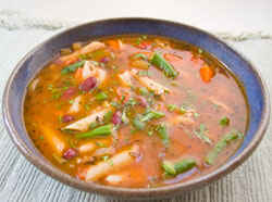 Kidney Bean Pasta Soup