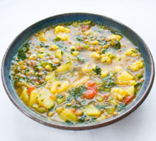 Lentil Potato Cauliflower Soup