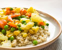 Curried Cauliflower, Carrots & Peas