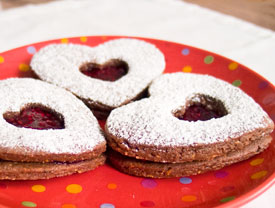 Chocolate Valentine Cookies
