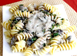 Mushroom Stroganoff