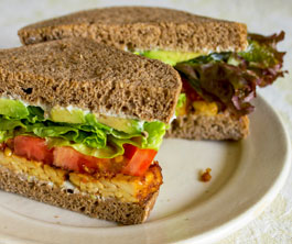Tempeh Bacon Sandwich