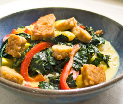 Thai Kale Tempeh Curry